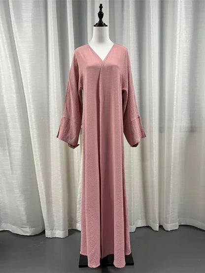 Cralom Open Kimono Dubai Abaya Kaftan Dress for Women