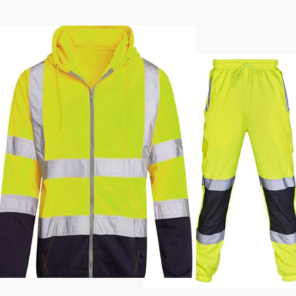 Cralom High Energy Reflective Hoodie Set: Durable Workwear with Breathable Design