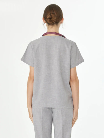 Cralom Stretch Nursing Scrubs - Comfortable Pediatric Nurse Uniforms