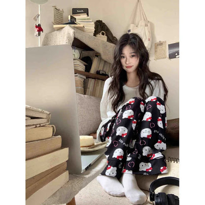 Cralom Kitty Cat Pajama Shorts for Girls - Spring/Summer 2025 Collection