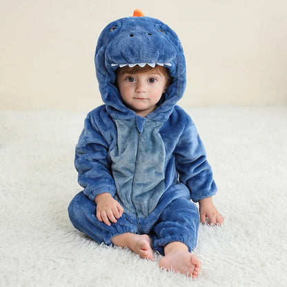 Cralom Green Frog Baby Jumpsuit with Tassel Hood - Animal Onesie