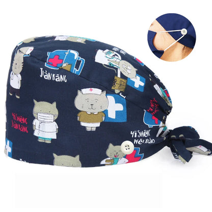 Cralom Surgical Scrub Cap for Medical Nurse Work Hat