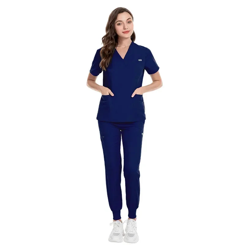 Cralom Spring Beauty Salon Scrubs & Jogger Pants Set