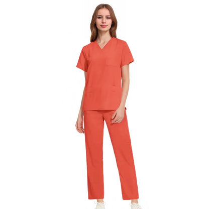 Cralom Medical Professional Scrub Set: Doctor Nurse Uniform for Hospital Beauty Salon