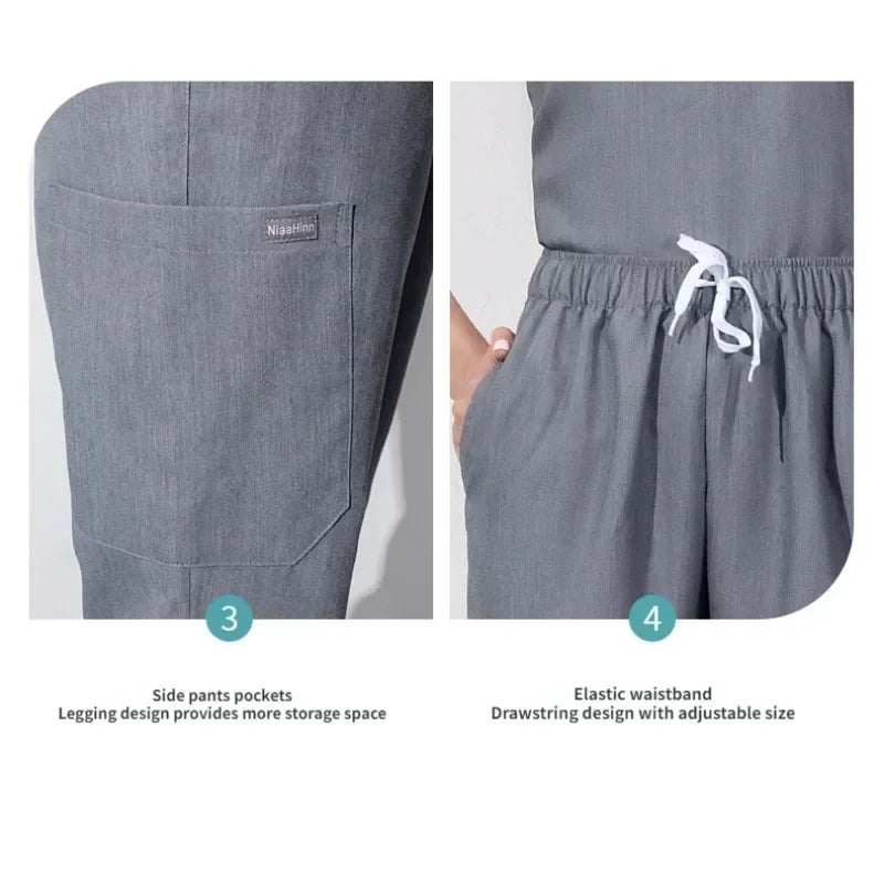 Cralom Medical Scrub Set for Hospital Professionals