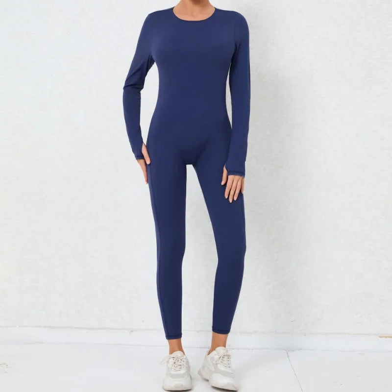 Cralom Backless Yoga Jumpsuit: Sexy One-Piece Butt-Lifting Bodysuit for Women