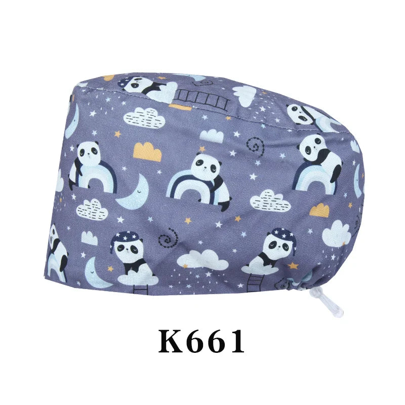 Cralom Shiba Inu Surgeon Scrub Cap - Unisex Surgical Hat in Cute Design