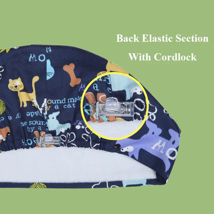Cralom Unisex Cotton Scrub Cap: Premium Tieback Surgeon Hat