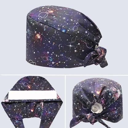 Cralom Starry Sky Healthcare Scrub Cap