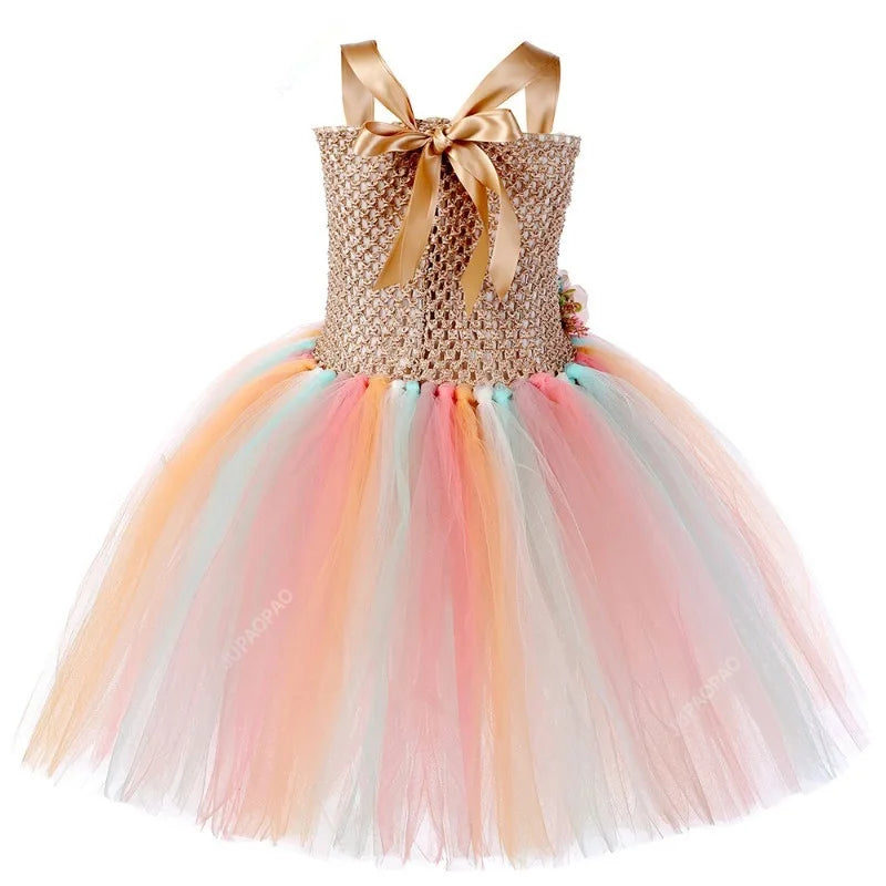 Cralom Fairy Tutu Dress with Wings - Halloween Cosplay Costume