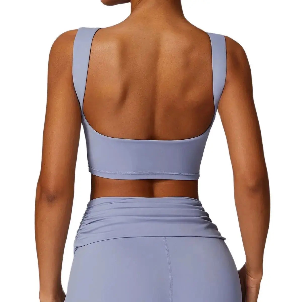 Cralom High Support Sports Bra Vest for Women - Impact Workout Yoga Tank Top