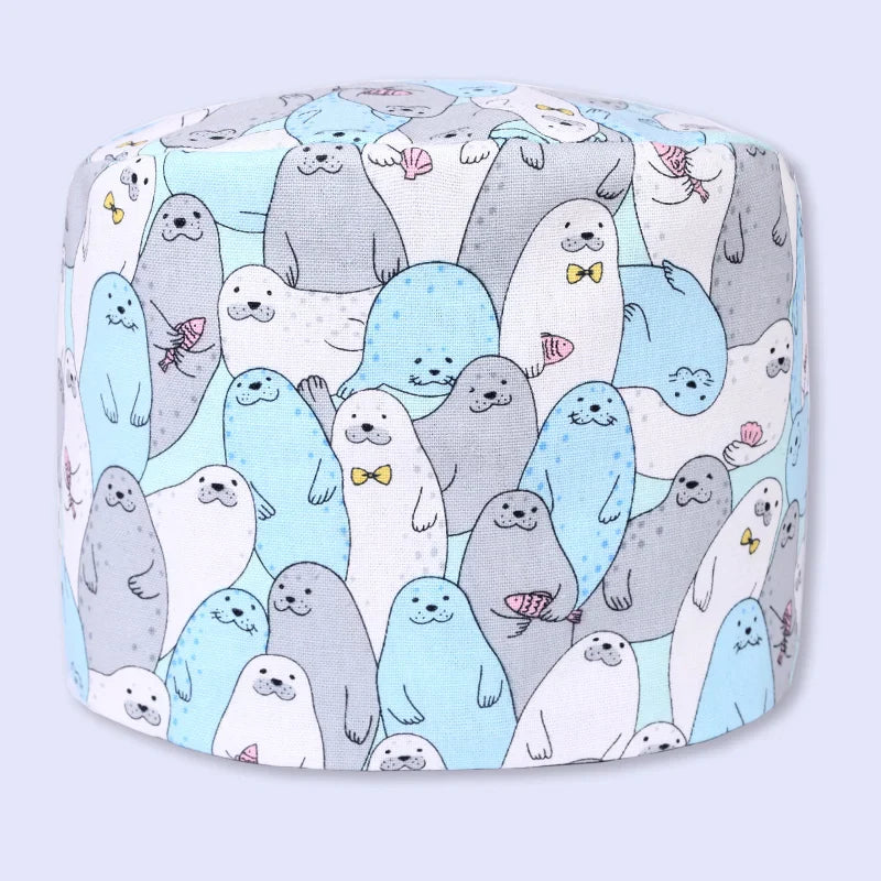 Cralom Cotton Surgical Caps Soft Hats for Men and Women