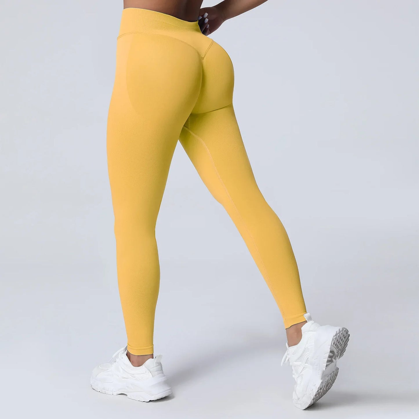 Cralom High Impact Yoga Pants: Seamless Low Waist Leggings for Gym & Fitness