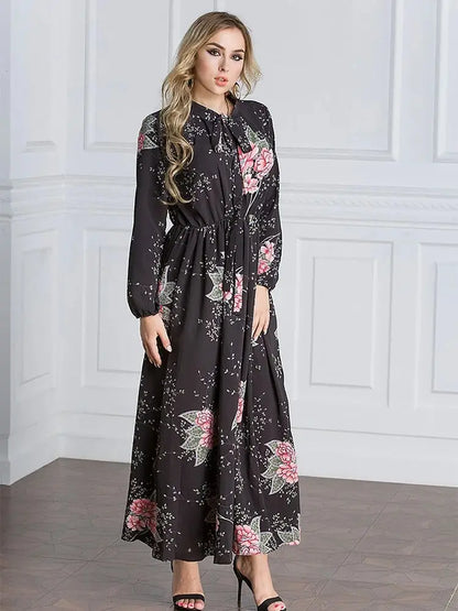 Ramadan Abaya Dubai Dress by Cralom: Muslim Islamic Prayer Kaftan Robe for Women