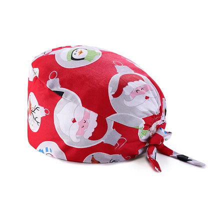 Cralom Cotton Nurse Scrub Cap: Adjustable and Breathable Dentist Hat