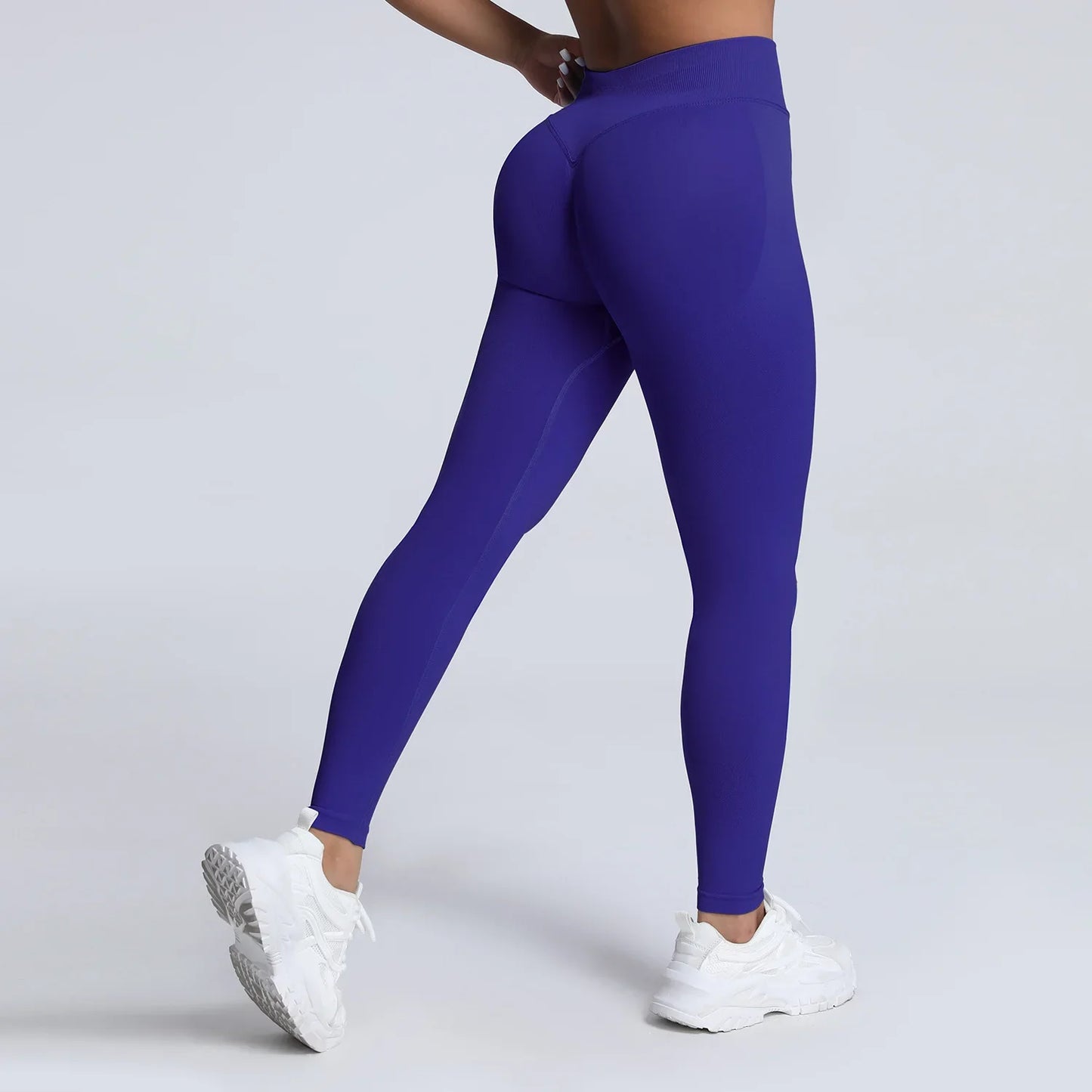 Cralom High Impact Yoga Pants: Seamless Low Waist Leggings for Gym & Fitness