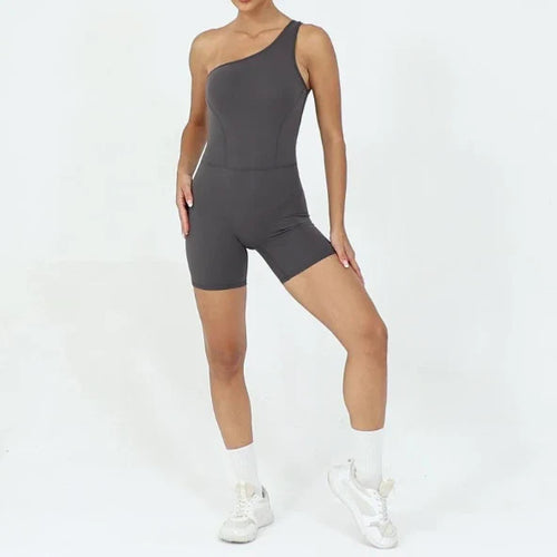Cralom Seamless Yoga Jumpsuit: Butt Lifting Nude Feel Bodysuit for Fitness Gym