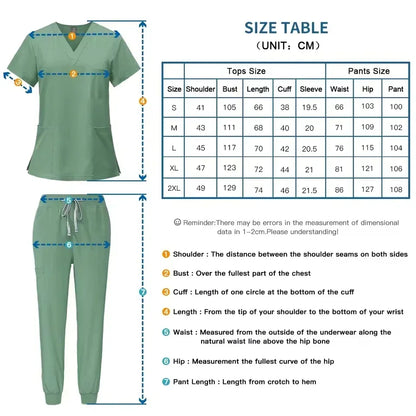 Cralom Spa Doctor Nursing Tunic Set: Scrubs Top + Pant
