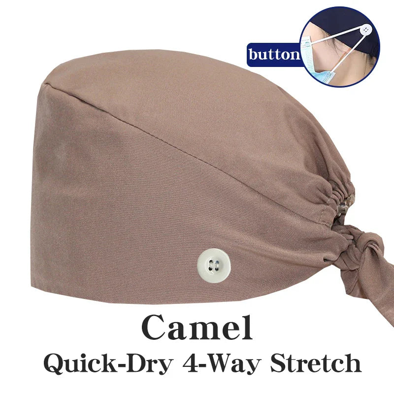 Cralom Summer Medical Caps for Beauty Salon, Spa & Clinic - Soft Surgical Hats