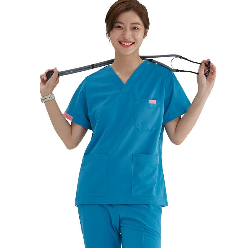 Cralom Unisex Medical Surgical Scrubs Set for Veterinary Workwear