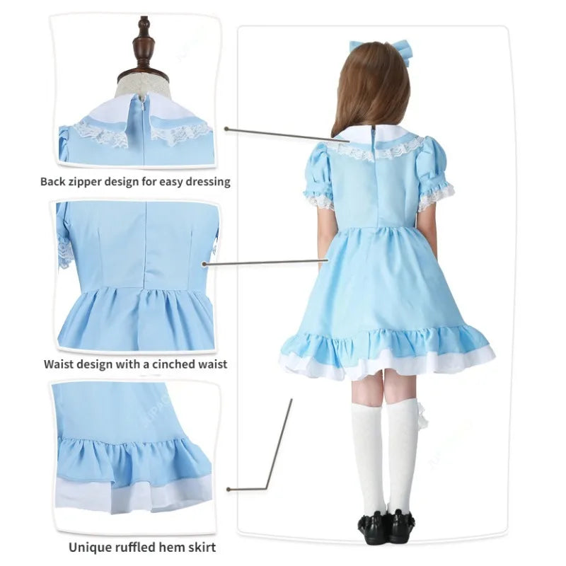 Cralom Classic Maid Anime Cosplay Costume Plus Size Apron Maid