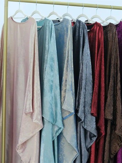 Cralom Luxury Satin Maxi Abaya for Women Muslim - Cralom Ramadan Eid Dubai Abayas