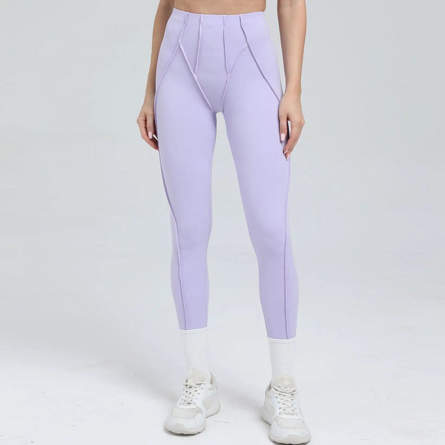 Cralom High Waist Yoga Leggings for Women - Peach Hip Raise Fitness Pants