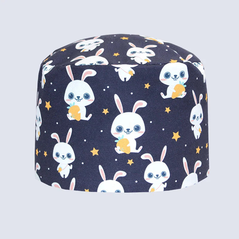 Cralom Cotton Medical Skullcap for Surgical Scrub and Nursing