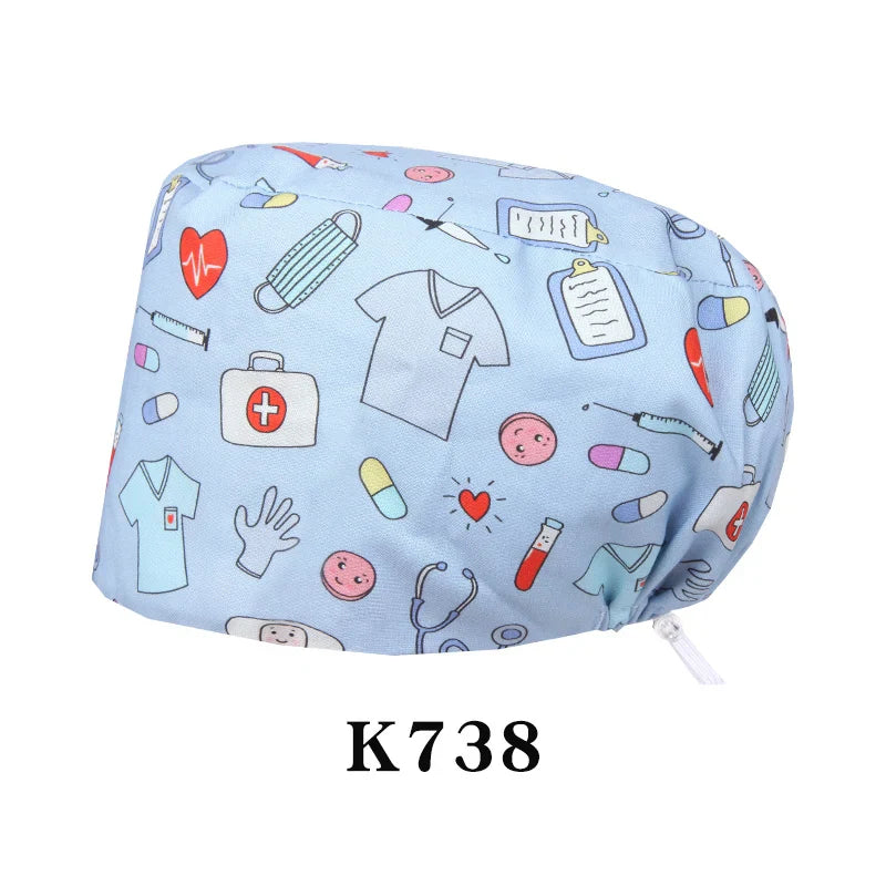 Cralom Shiba Inu Surgeon Scrub Cap - Unisex Surgical Hat in Cute Design