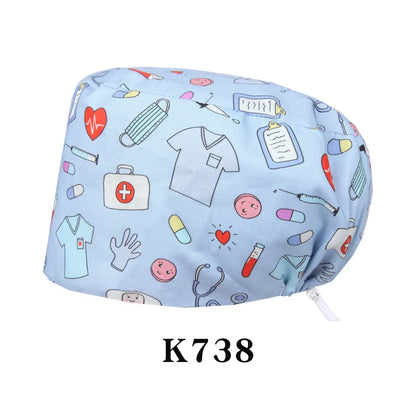 Cralom Shiba Inu Surgeon Scrub Cap - Unisex Surgical Hat in Cute Design