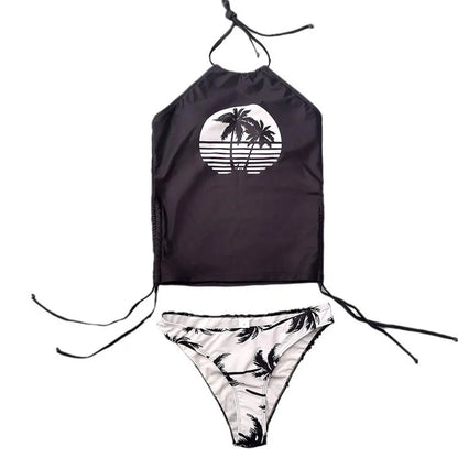 Cralom 2024 Tankini Bikini Set - Women's Halter Two-Piece Swimsuit