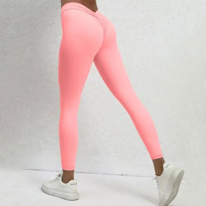 Cralom V-Waist Butt Lifting Yoga Pants for Women