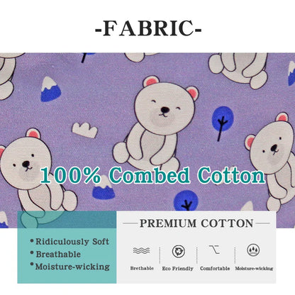 Cralom Bear Print Scrub Hat - for Medical & Beauty Professionals