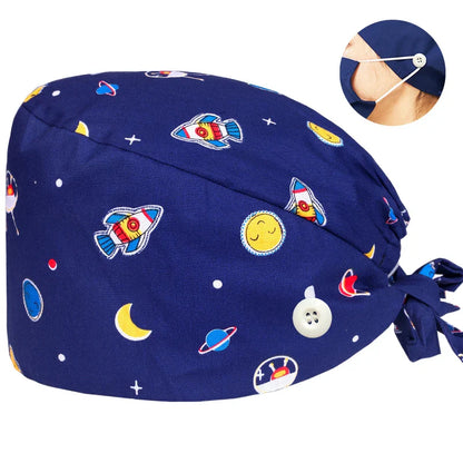 Cralom Surgical Scrub Cap for Medical Nurse Work Hat
