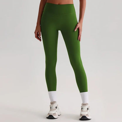 Cralom Seamless High Waist Yoga Pants for Running Outdoor Workout