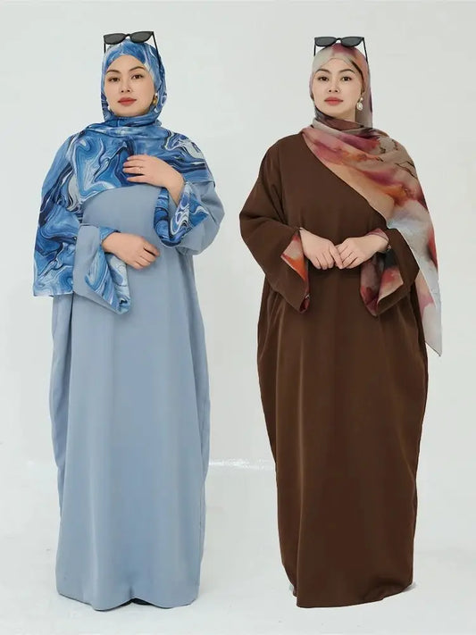 Cralom Ramadan Eid Kebaya Set Abaya Kaftan Modest Hijab Dress