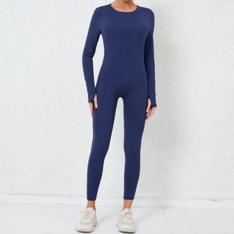 Cralom Backless Yoga Jumpsuit: Sexy One-Piece Butt-Lifting Bodysuit for Women