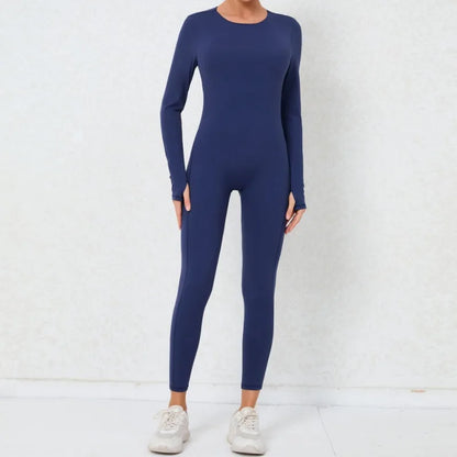 Cralom Backless Yoga Jumpsuit: Sexy One-Piece Butt-Lifting Bodysuit for Women