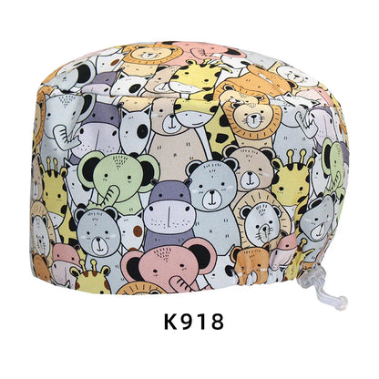 Cralom Cotton Medical Skullcap for Surgical Scrub and Nursing