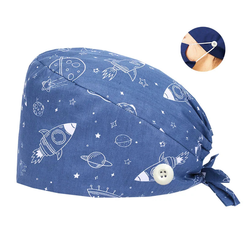 Cralom Surgical Scrub Cap for Medical Nurse Work Hat
