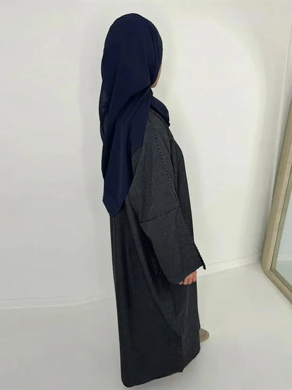 Cralom Kimono Eid Abaya Dress for Modest Muslim Women