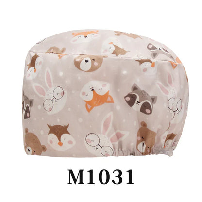 Cralom Women's Surgical Caps - Dental Nursing Hats for Pet Hospital