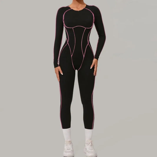 Cralom Hip-lift Yoga Fitness Bodysuit for Women