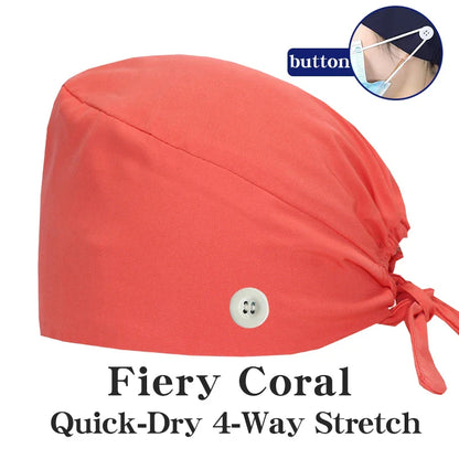Cralom Summer Medical Caps for Beauty Salon, Spa & Clinic - Soft Surgical Hats