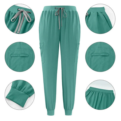 Cralom Men's Nurse Scrubs Set: Classic Medical Uniform for Clinical Work
