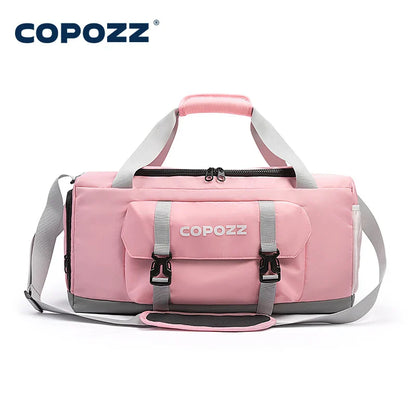 Cralom 30L Gym Bag with Shoes Compartment Waterproof Unisex Handbag Crossbody