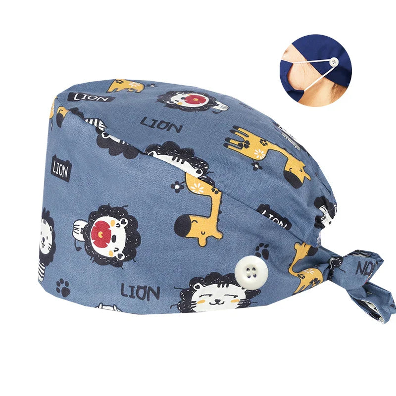 Cralom Surgical Scrub Cap for Medical Nurse Work Hat