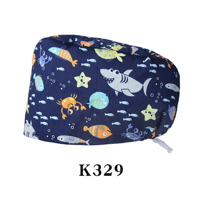 Cralom Shiba Inu Surgeon Scrub Cap - Unisex Surgical Hat in Cute Design