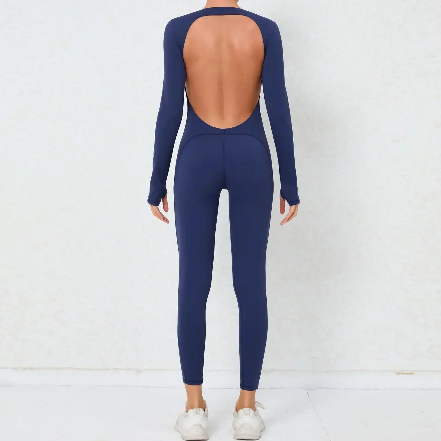 Cralom Backless Yoga Jumpsuit: Sexy One-Piece Butt-Lifting Bodysuit for Women
