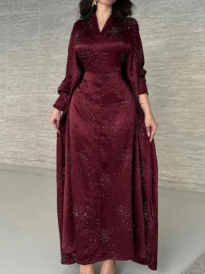 Beaded Abaya Dress - Elegant Eid Fashion - Cralom x Cralom
